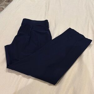 Eileen Fisher Women's Classic Crepe Pants Navy Straight Leg